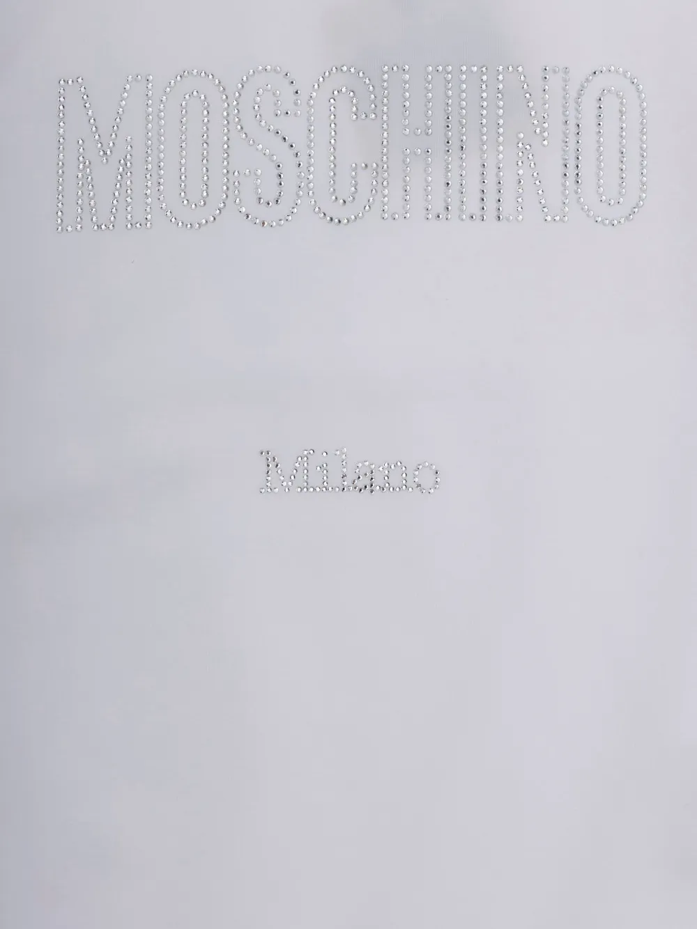 Свитшот с украшением из страз Moschino Kids, белый — фото 3