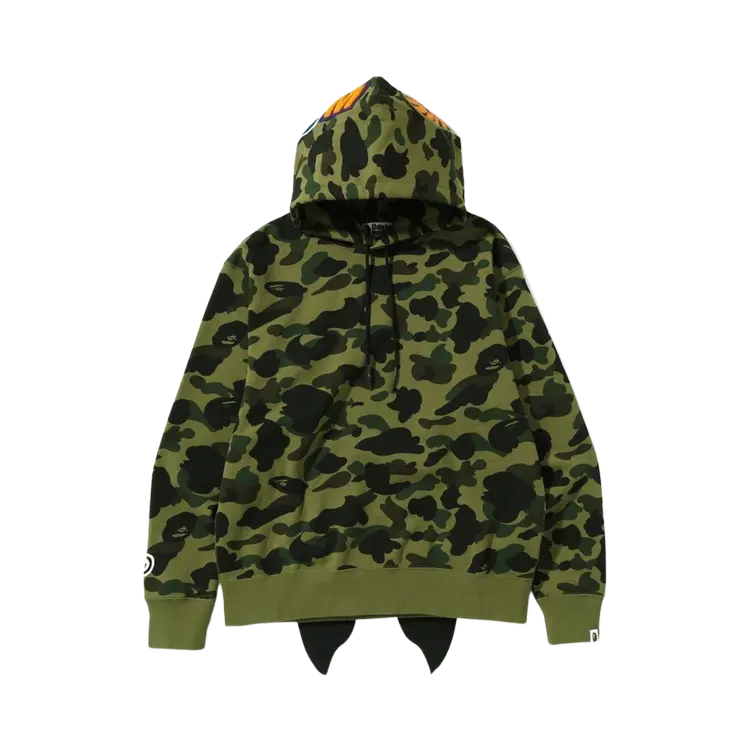 

Худи BAPE 1st Camo Shark Relaxed Fit Fullover 'Green', зеленый
