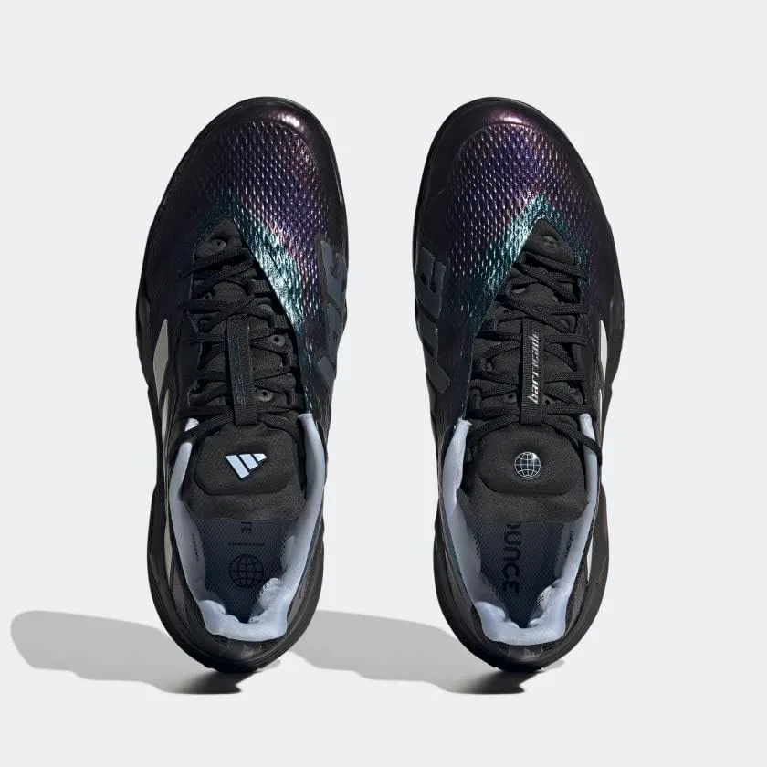 Мужская теннисная обувь Adidas Barricade Clay, черный/белый/синий — фото 3