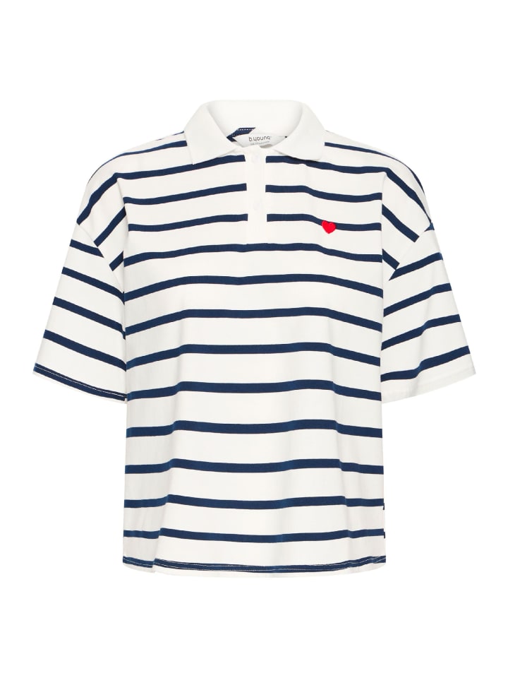 

Рубашка-поло BXPRINTON свободного кроя в цвете Copenhagen Night Mix b. young