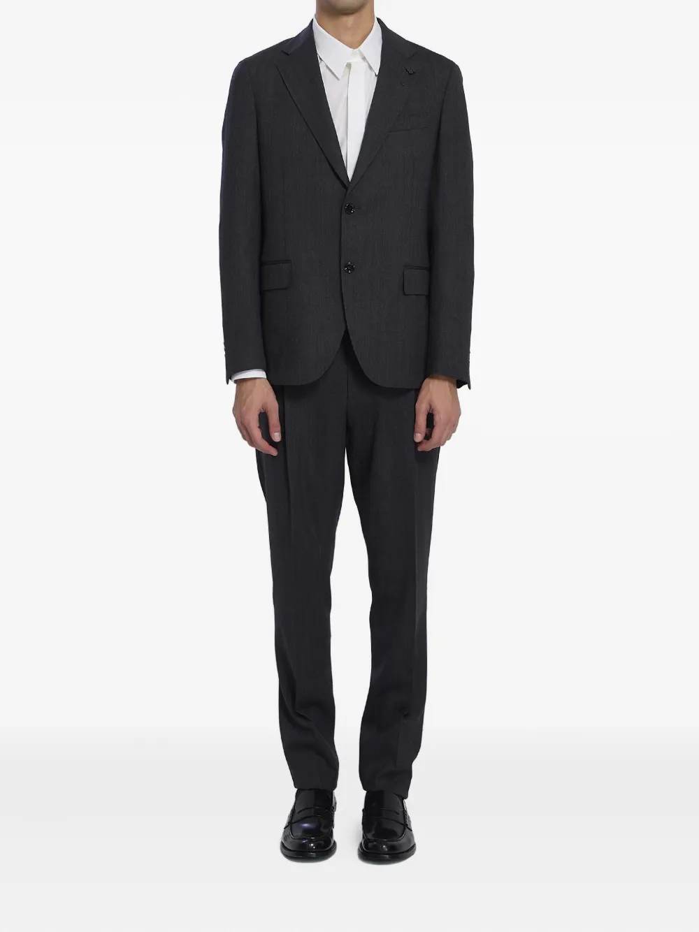 

Однобортный костюм Lardini, серый