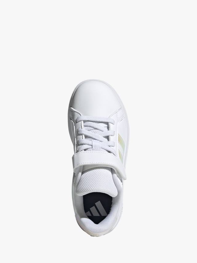 Детские кроссовки Grand Court adidas, White/Iridescent — фото 3