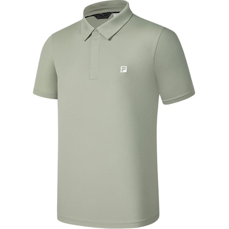 

Поло для гольфа мужская FILA, серый/зеленый