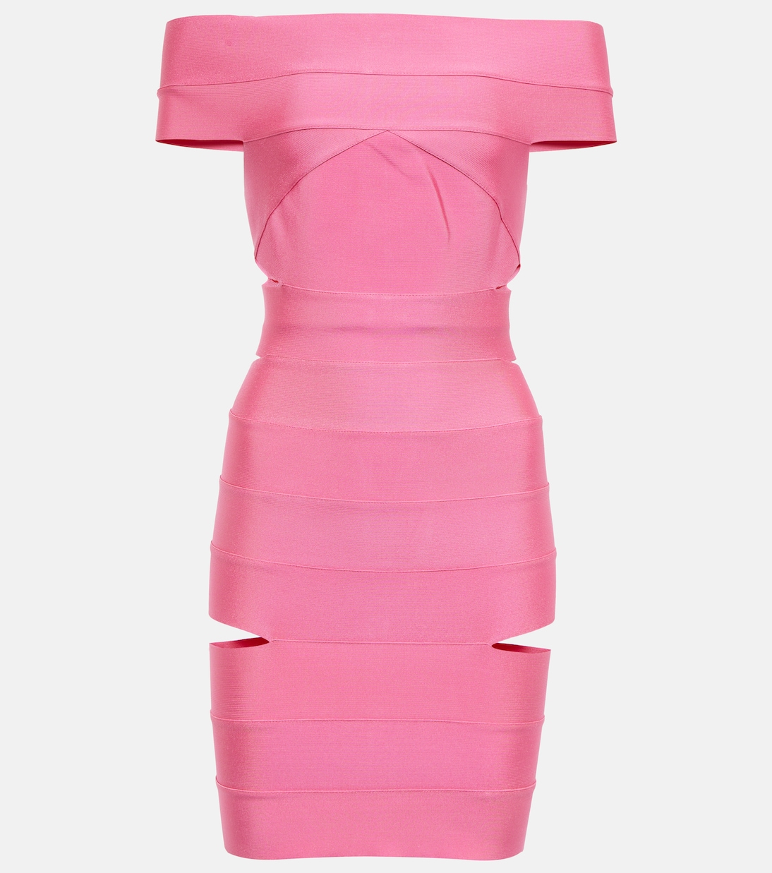 

Мини-платье с открытыми плечами Alexandre Vauthier, Bubblegum