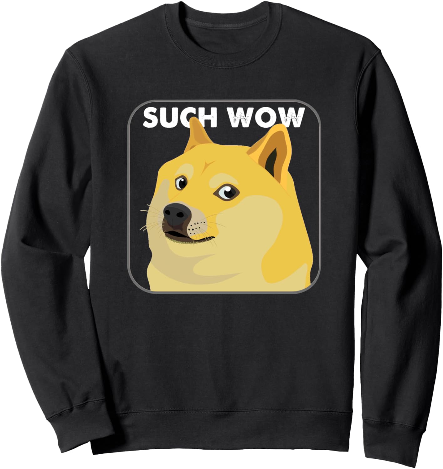 

Толстовка с надписью «Such Wow Doge Internet Meme» Bct Doge Gifts, черный