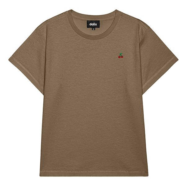 

Женская футболка с высокой талией Lil Cherry Dalix, Latte