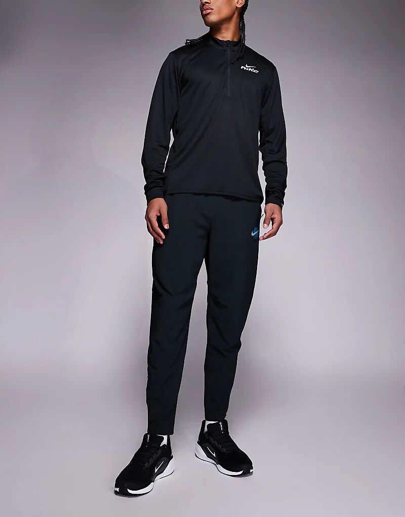 Брюки Nike Running Stride Dri-FIT из тканого материала черного цвета — фото 2