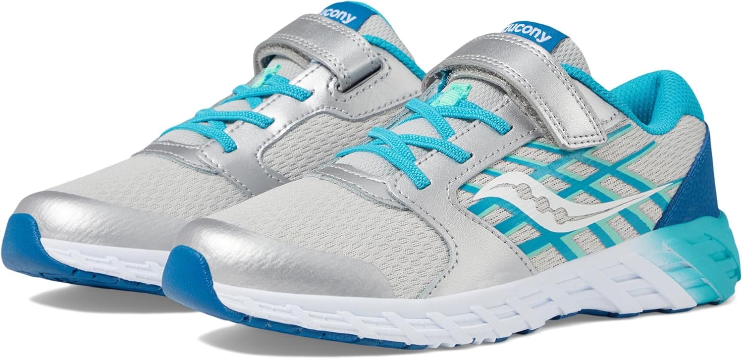 Кроссовки Saucony Unisex-Child Wind Alternative Closure 2.0, бирюзовый — фото 2