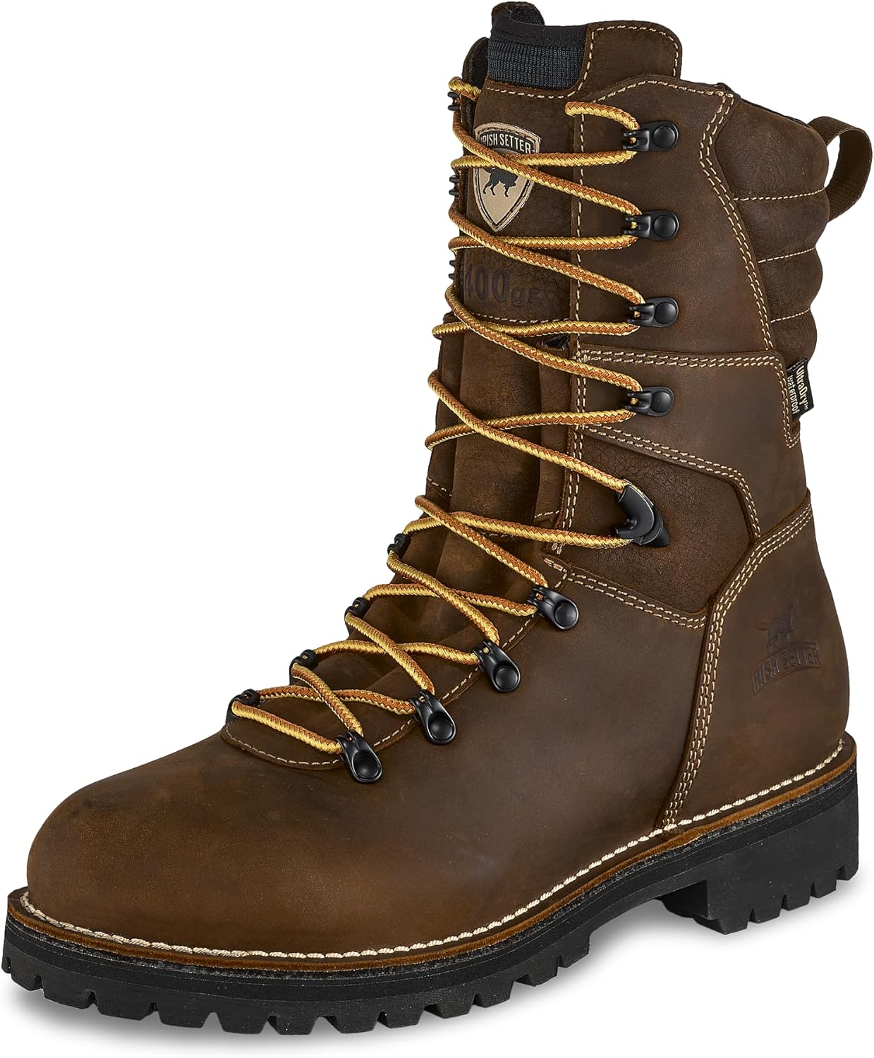 Рабочие ботинки Irish Setter, Shorewood, мужские, высота 23 см, водонепроницаемые, утепленные 400 г, стальной защитный носок, для лесорубов, коричневый