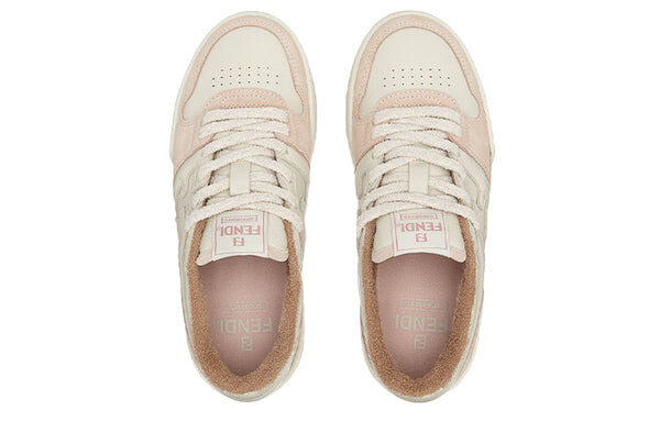 Кроссовки match low top suede 'pink beige' Fendi, розовый — фото 4
