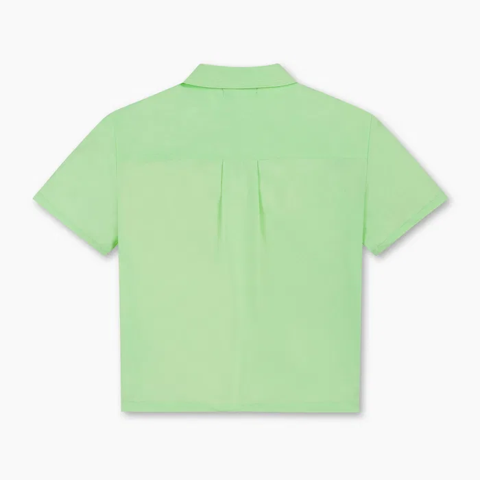 Детская лаймовая эластичная рубашка-куртка от Benetton Kids — фото 2