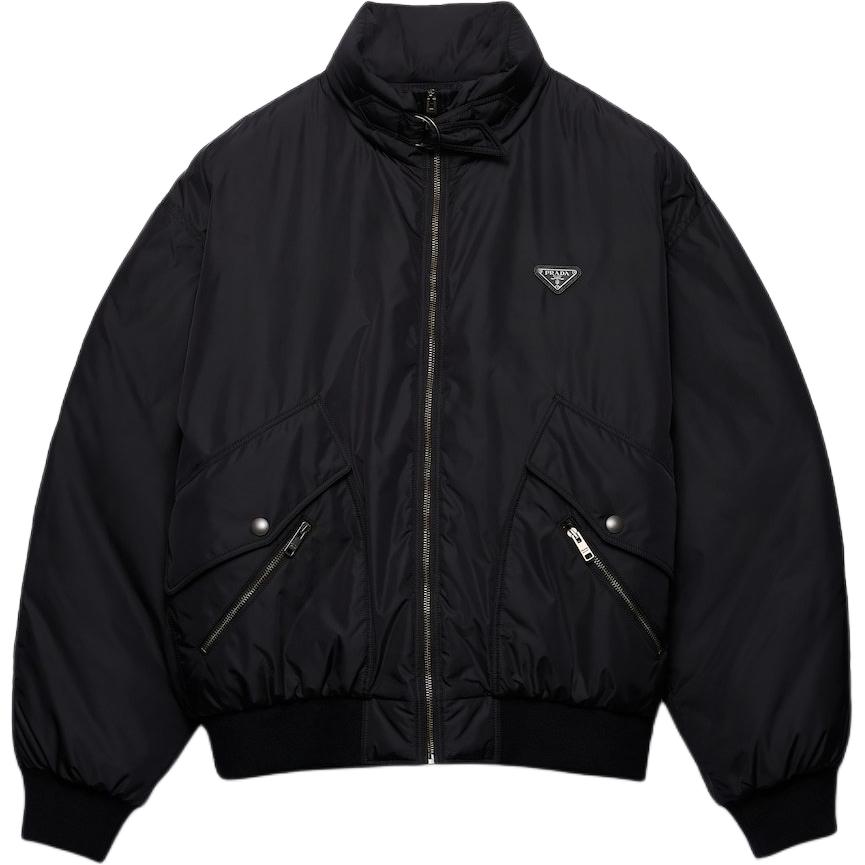 

PRADA Куртка с высокой горловиной и утеплителем, Black