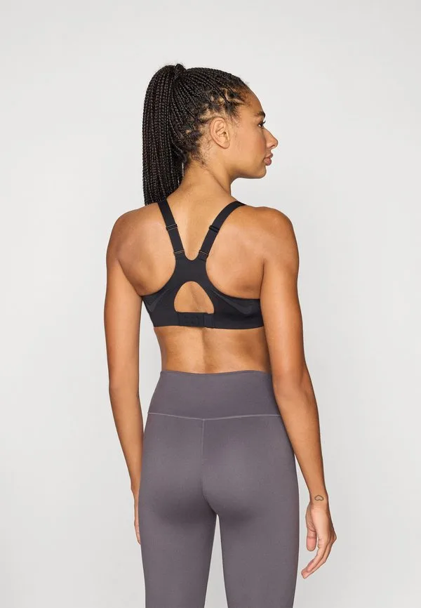 Спортивный бюстгальтер rival с высокой степенью поддержки Nike Performance, Black — фото 3