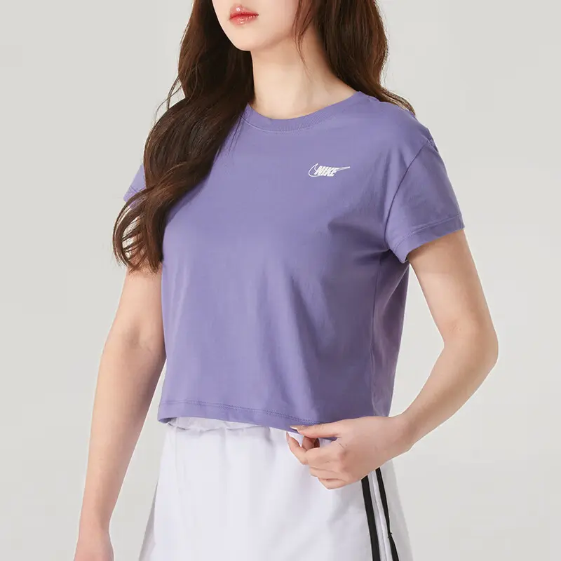 Nike Футболка женская фиолетовая — фото 4