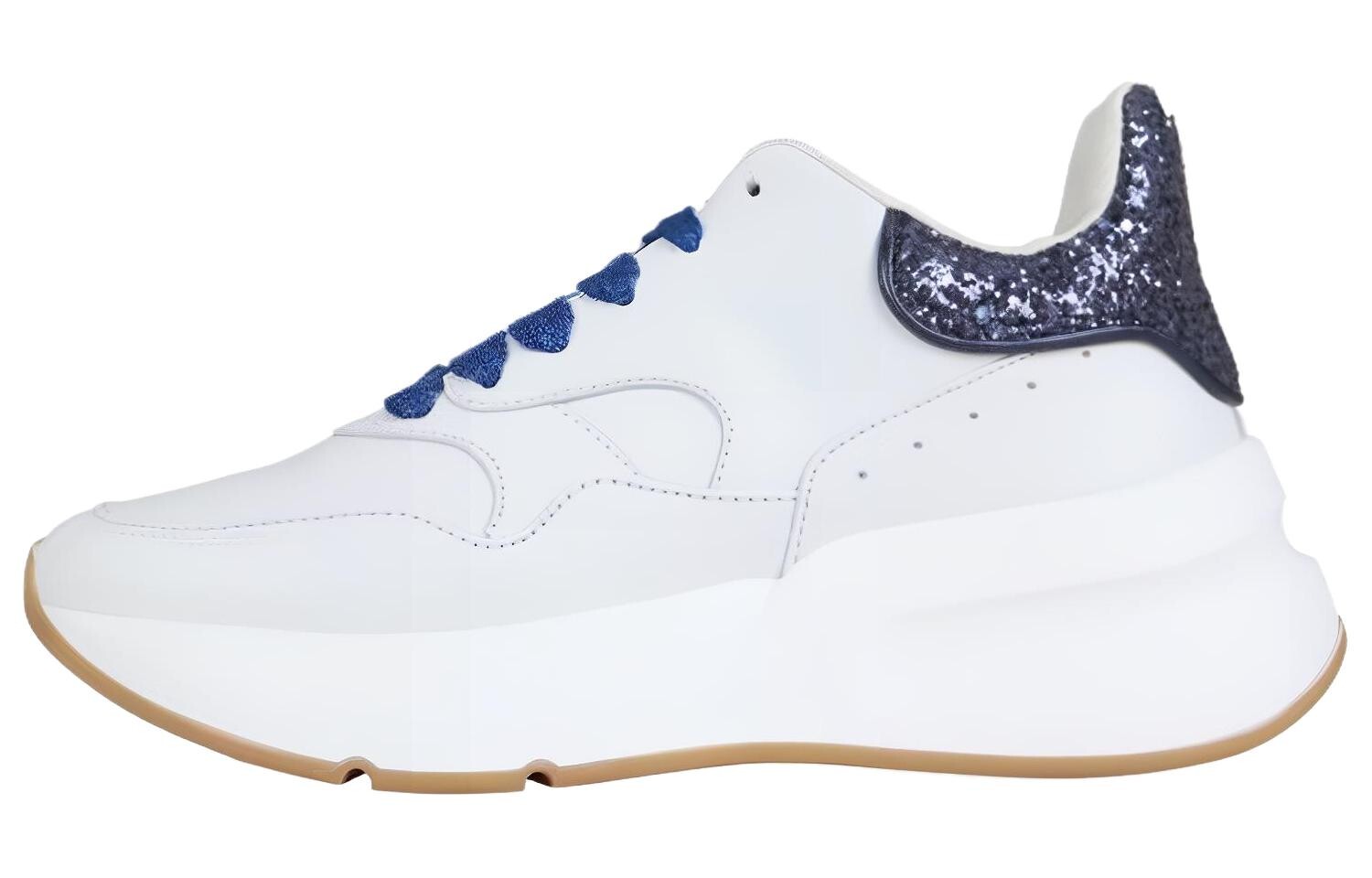 

Кроссовки женские с низким верхом, белые/королевские синие Alexander Mcqueen