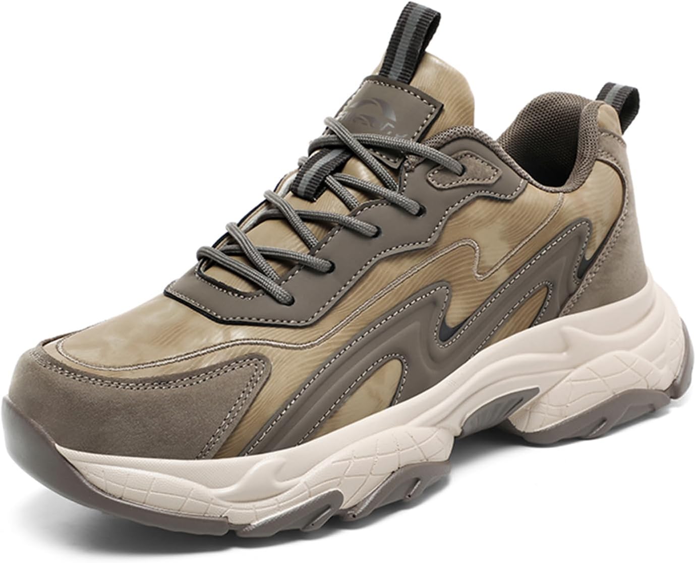 

Мужские кроссовки GSIGUL для ходьбы, бега и тенниса с амортизацией, нескользящие, для тренировок в зале и повседневной носки, хаки