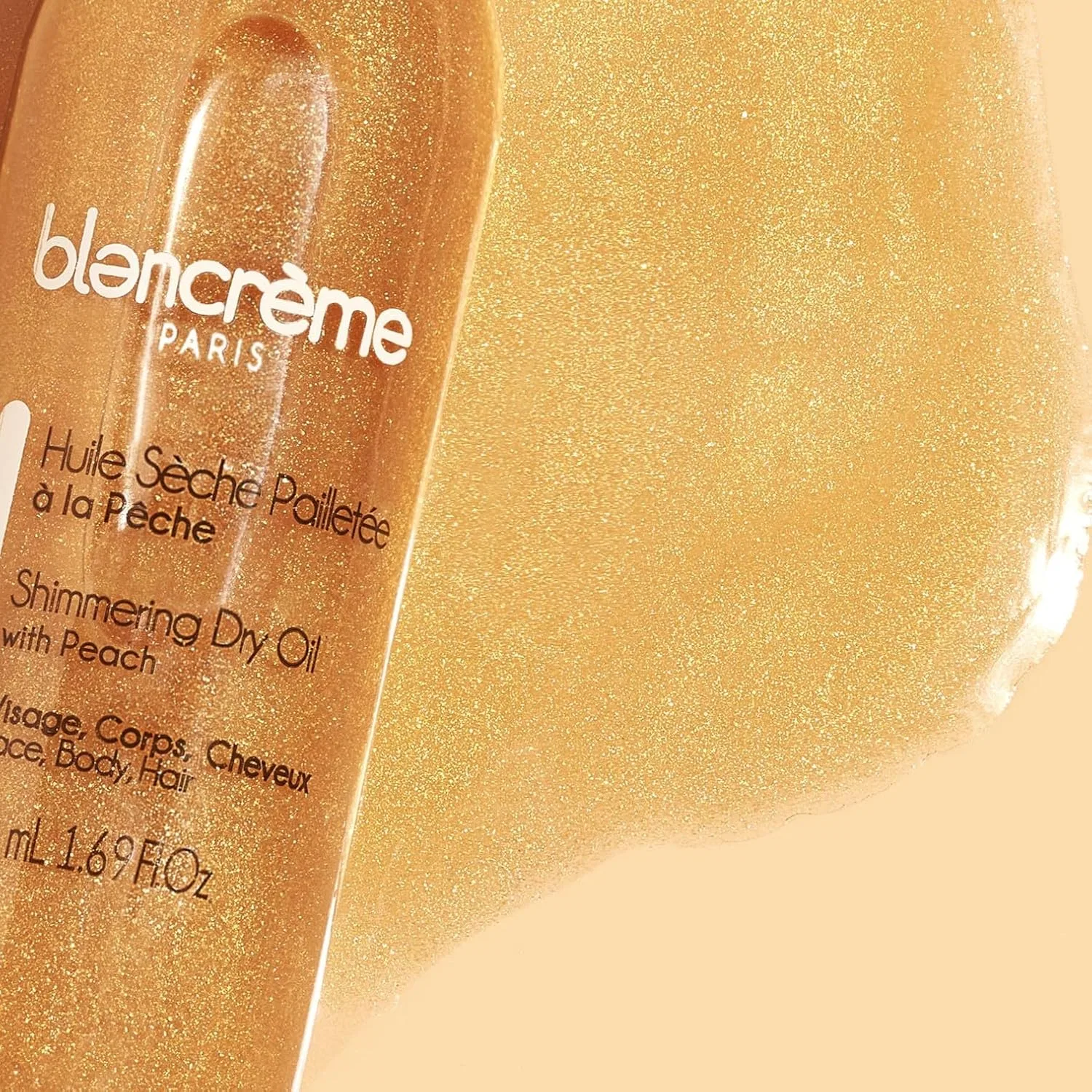 Мерцающее сухое масло Blancrème 3 в 1 с ароматом персика Blancreme — фото 3