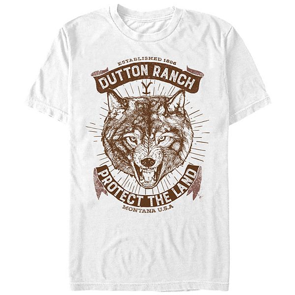 

Футболка с принтом Yellowstone Dutton Ranch Wolf Protector Licensed Character