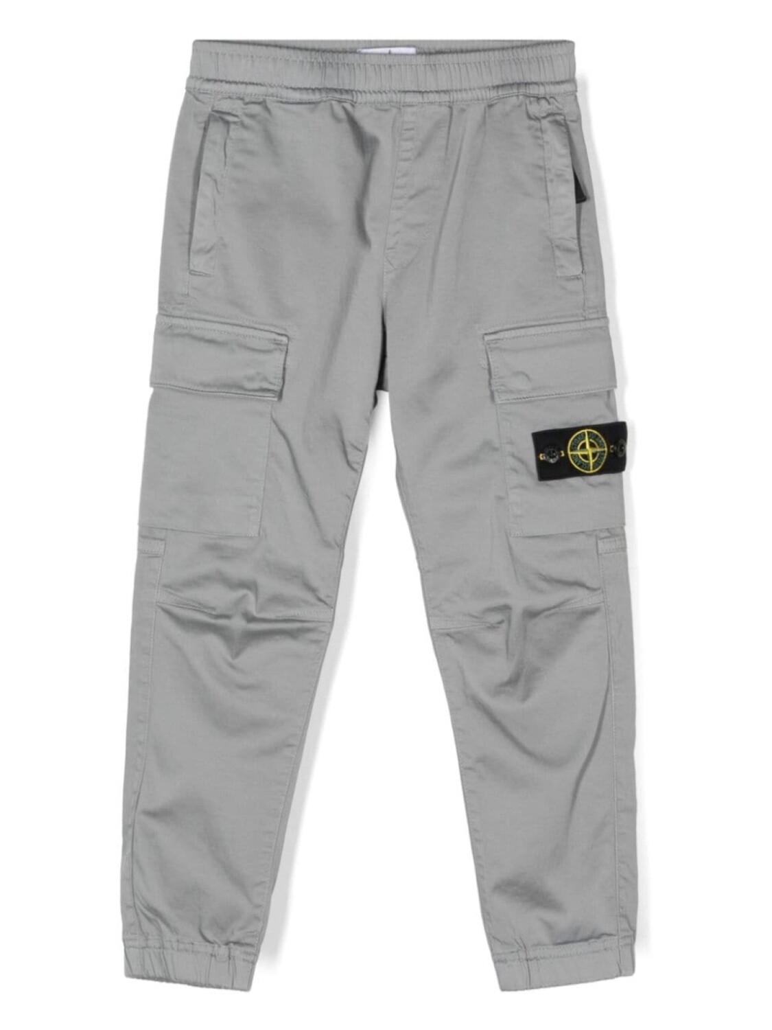 

Stone Island Junior брюки карго с нашивкой Compass, серый