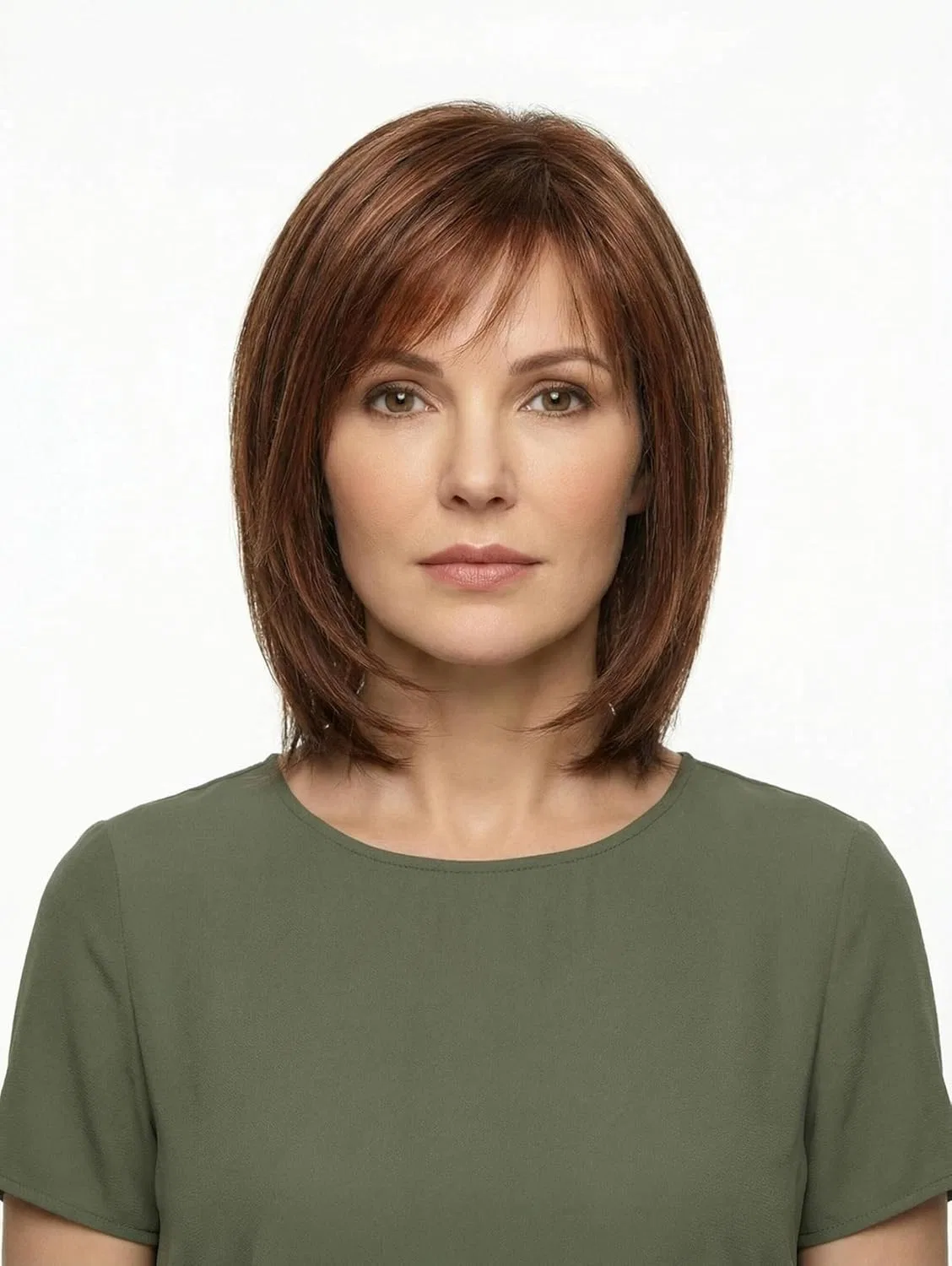 Женский парик «Heidi» из синтетических волос от Lofty Lofty, Medium/Light Reddish Brown