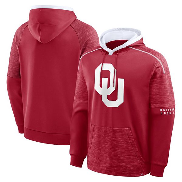 

Мужская толстовка с капюшоном crimson oklahoma sooners quad defender Fanatics