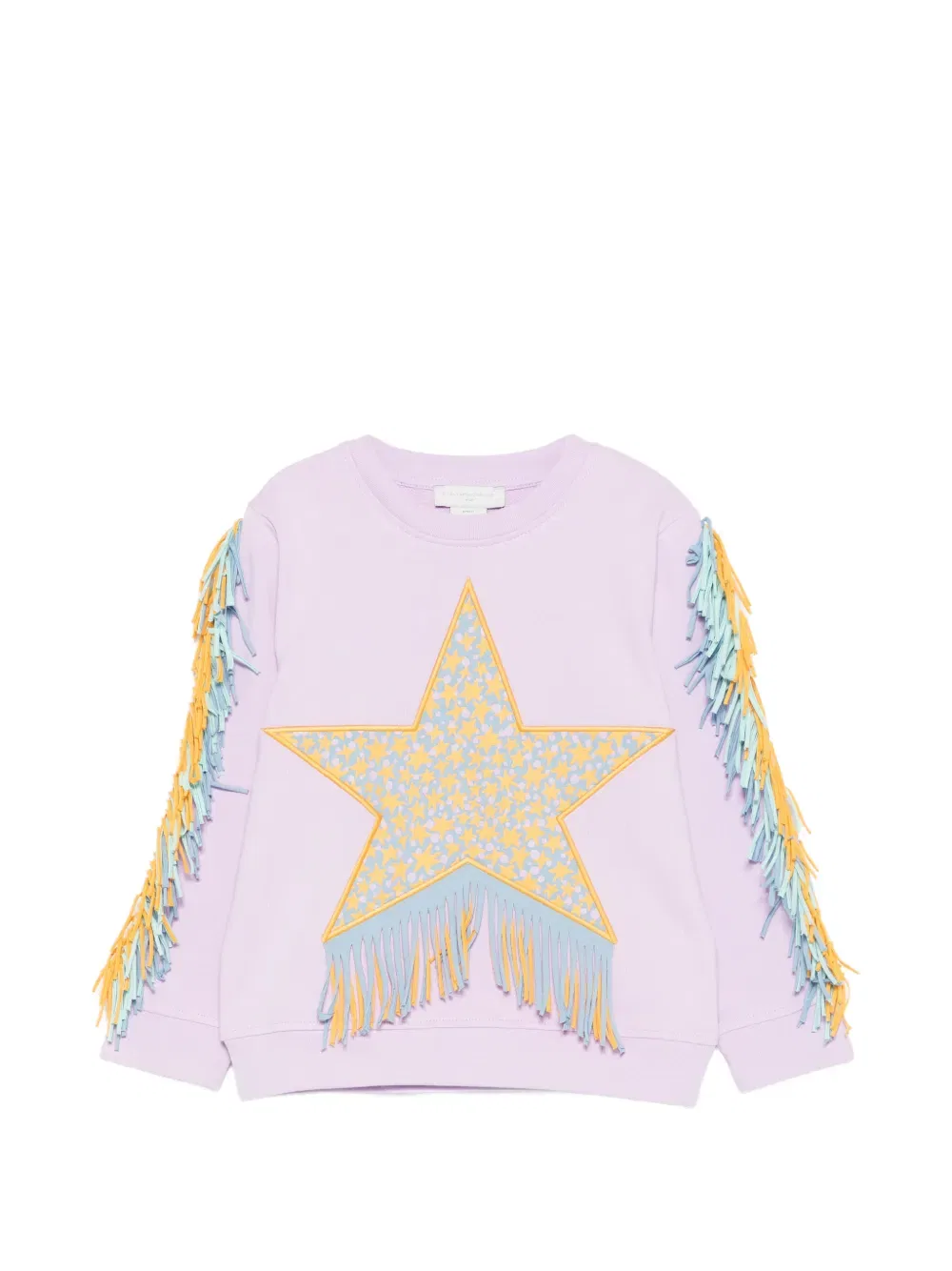Толстовка с бахромой Stella Mccartney Kids, фиолетовый