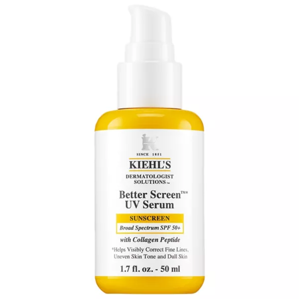 Better screen uv сыворотка spf 50+ солнцезащитный крем для лица с коллагеновым пептидом Kiehl'S Since 1851, объем 48 мл