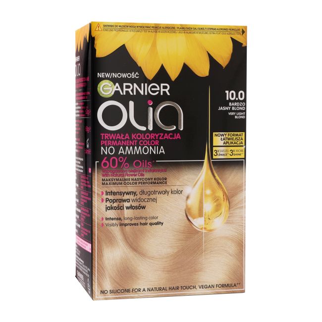 

Olia перманентная краска для волос без аммиака Garnier, цвет 10.0 very very blond