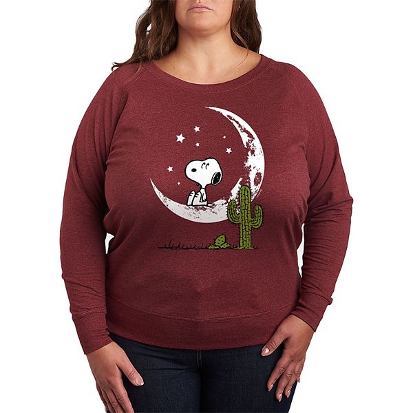 

Футболка с длинным рукавом French terry Peanuts Snoopy desert on moon plus size Licensed Character, Heather Dark Red, Коричневый, Футболка с длинным рукавом French terry Peanuts Snoopy desert on moon plus size Licensed Character, Heather Dark Red