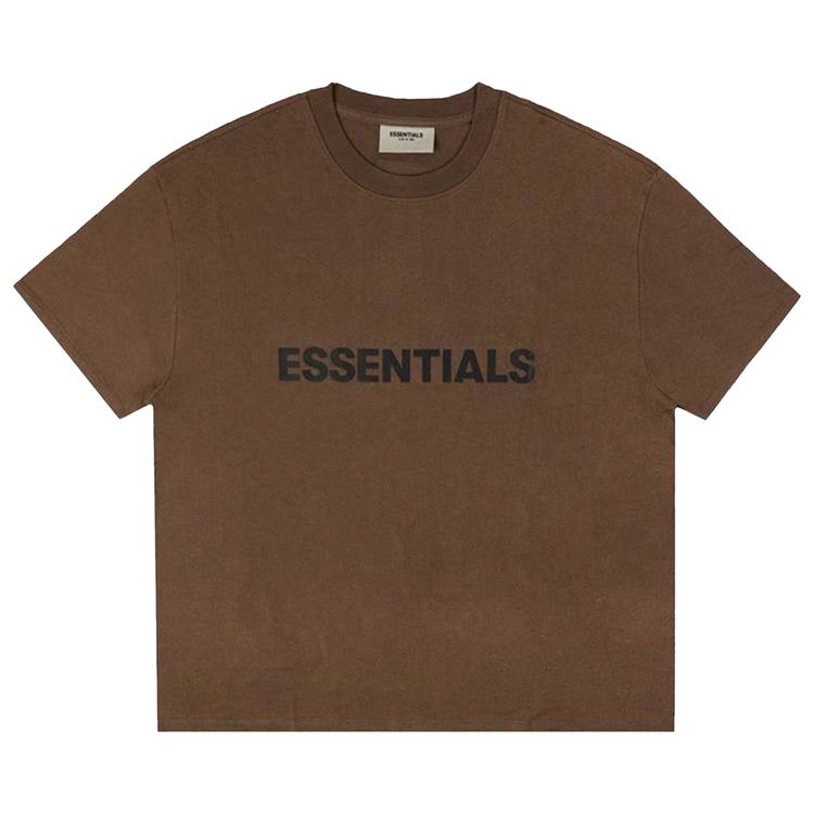 

Футболка Fear of God Essentials x SSENSE Logo T-Shirt 'Rain Drum', коричневый