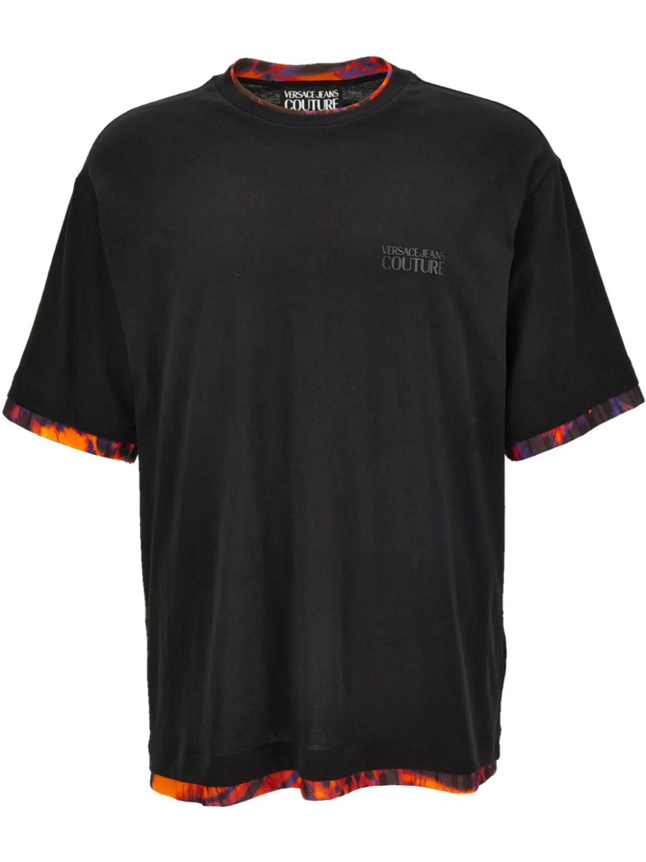 

Versace Jeans Couture футболка с контрастной отделкой, черный