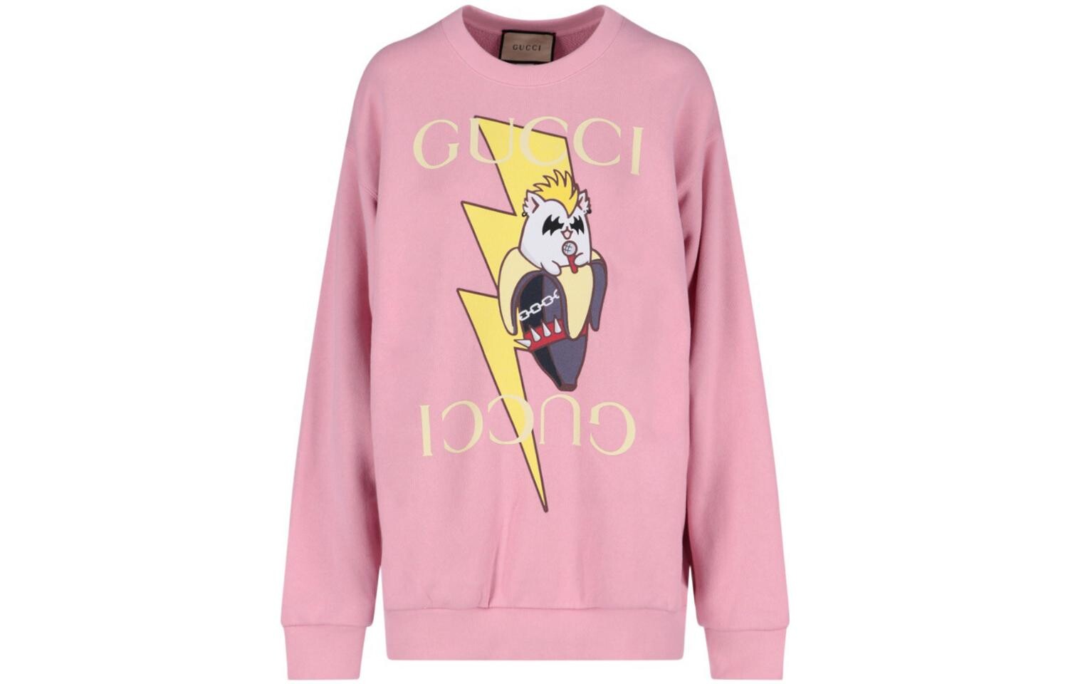 

Свитшот женский Gucci x Bananya Printed, розовый