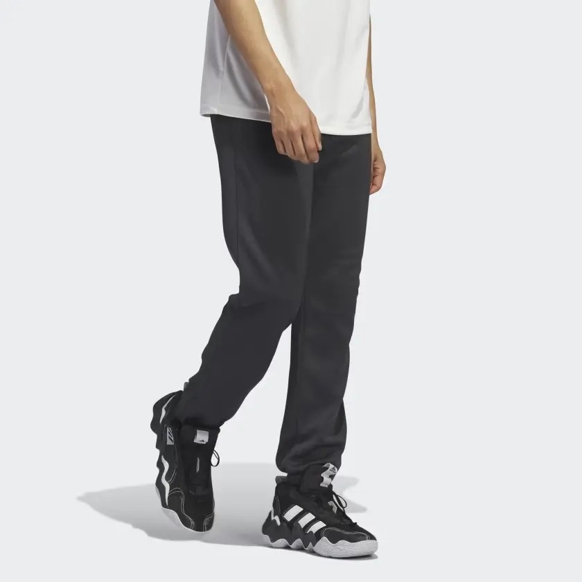 Трикотажные спортивные штаны мужские Carbon Black Adidas, черный — фото 3
