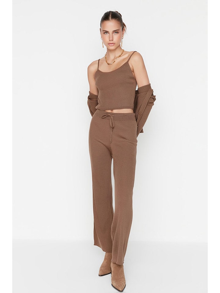 

Кардиган trendyol 3tlg. Outfit, светло-коричневый