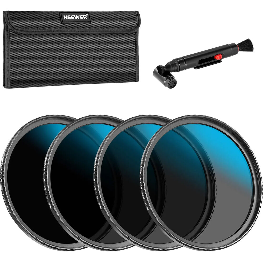 

Набор фильтров Neewer HD ND Lens Filter + Cleaner Kit with ND16, ND32, 66606339
