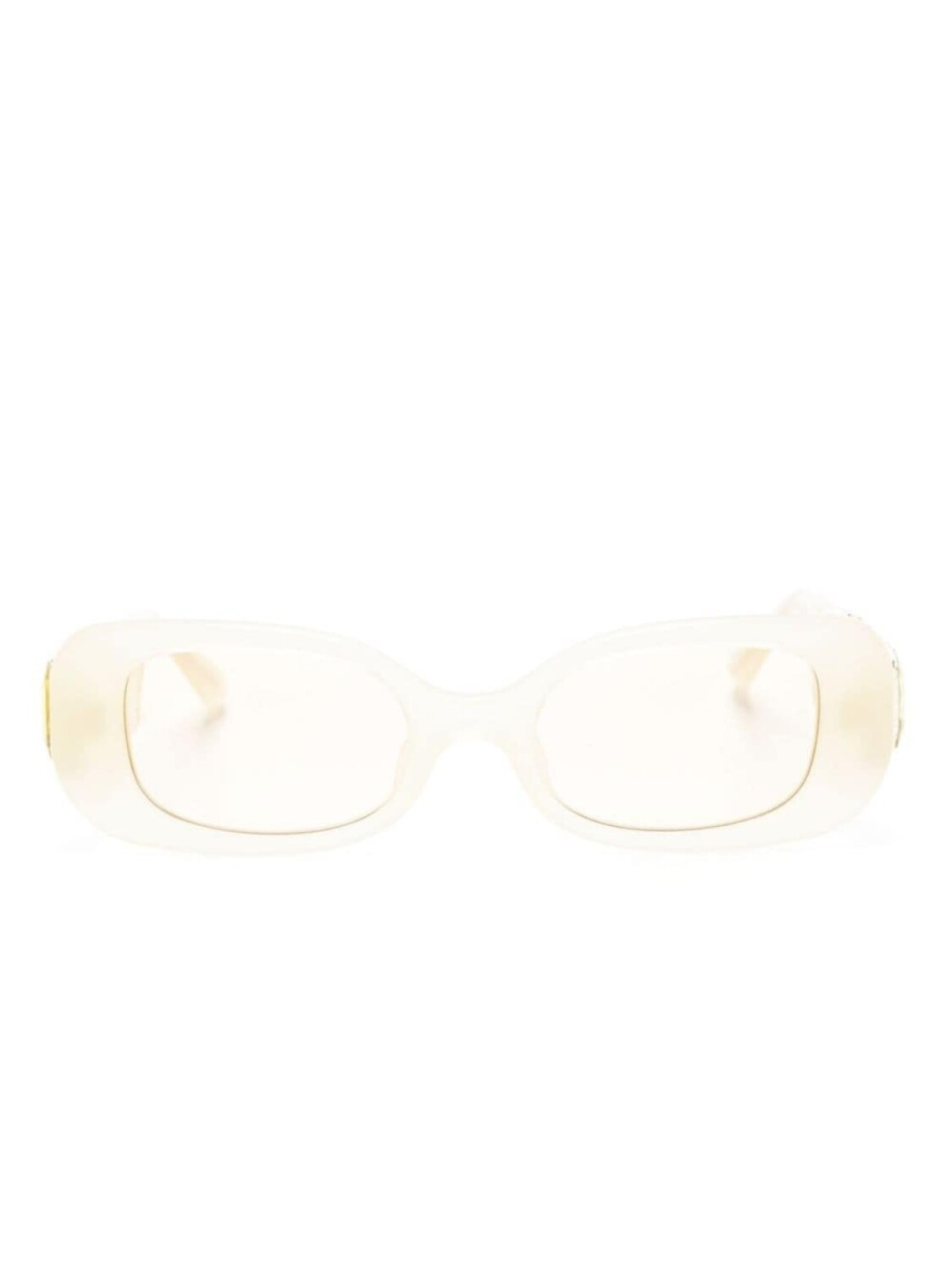 

Linda Farrow x Nima Benati Lola rectangle-frame sunglasses, желтый