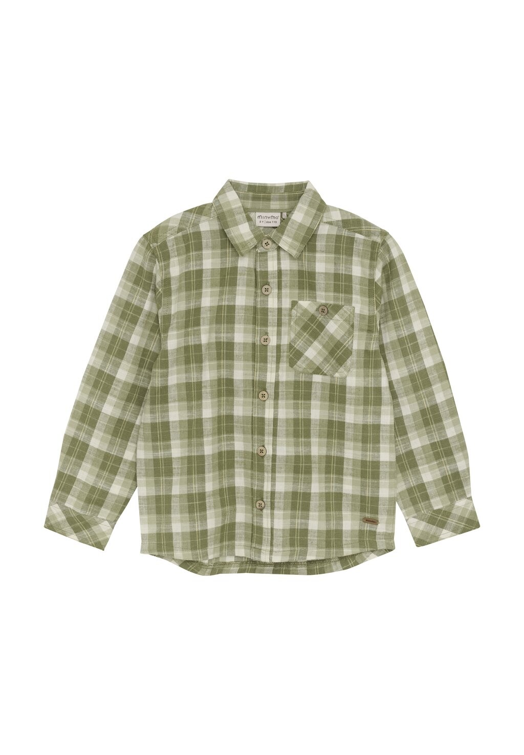 

Рубашка LS CHECK Minymo, цвет olivine