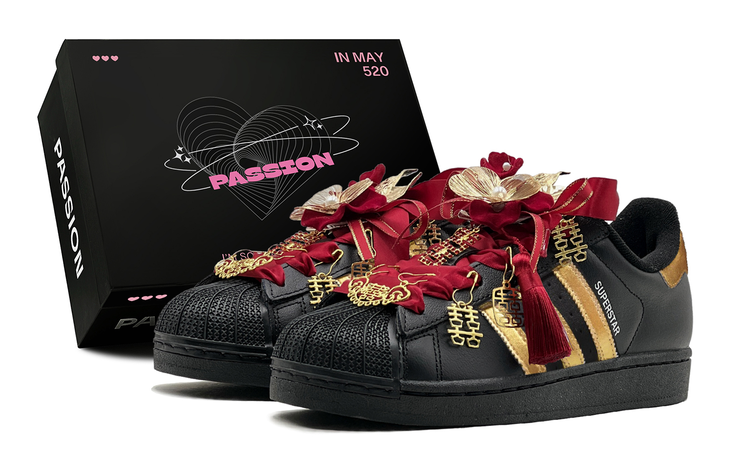 

Кроссовки Superstar 2 Unisex низкие Red Adidas Originals, золотой