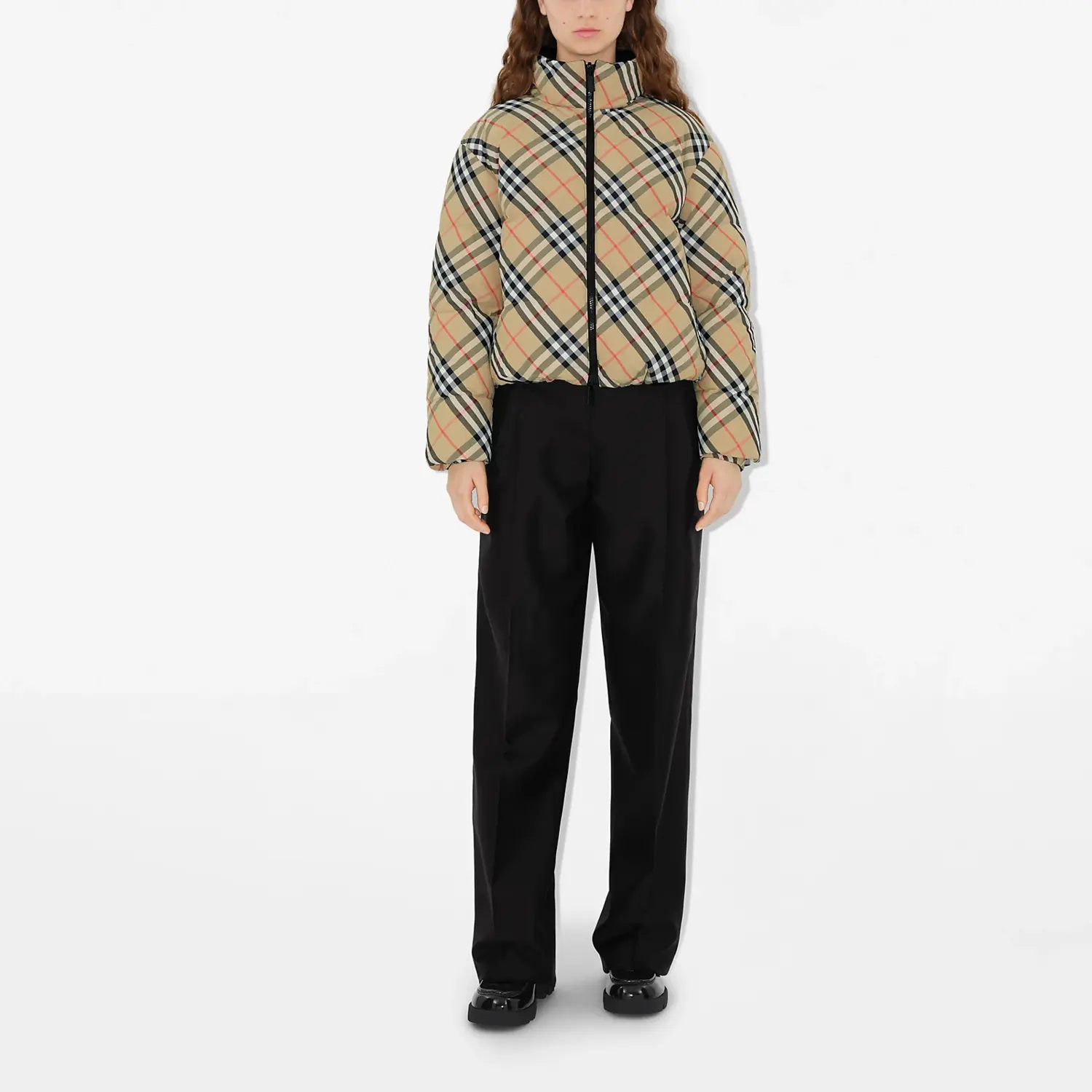 Куртка Burberry Двусторонняя стеганая в клетку, Brown — фото 4
