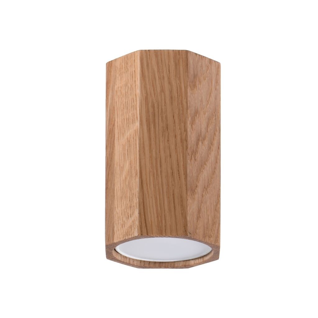 

Потолочный светильник ZEKE 10 дуб 1хGU10 40Вт дерево 10х6х6см Sollux Lighting