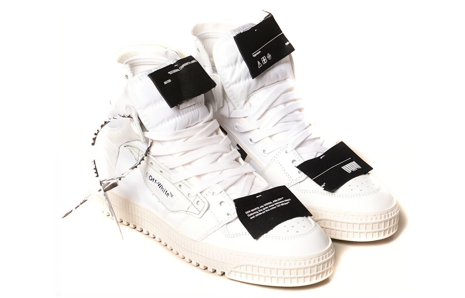 Кроссовки мужские Off-White Off-Court высокие, белый — фото 4
