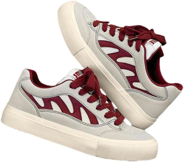 

Мужские повседневные и простые, модные дышащие спортивные кроссовки для улицы Hoalox, красный