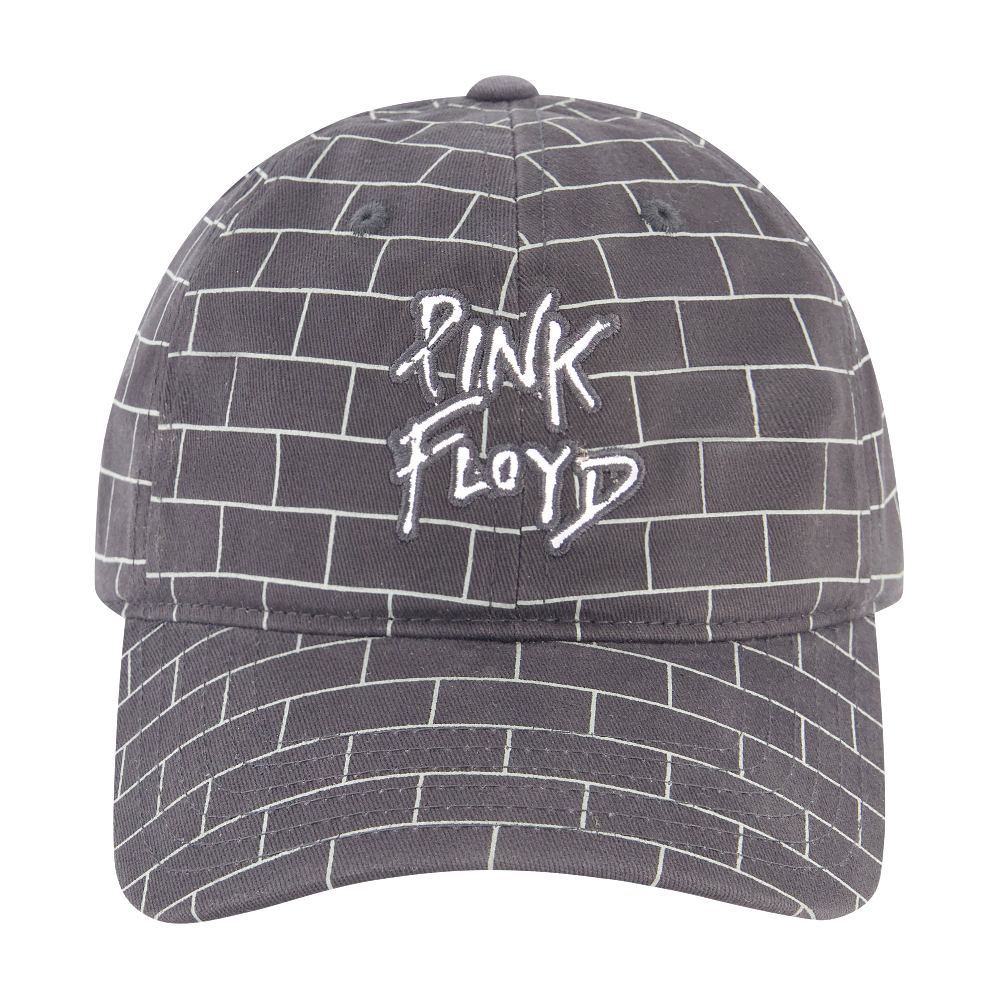

Регулируемая бейсболка Pink Floyd с принтом кирпича по всей поверхности, изогнутая, с вышивкой