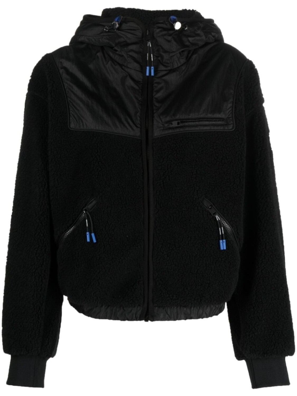 

Woolrich худи на молнии со вставками, черный