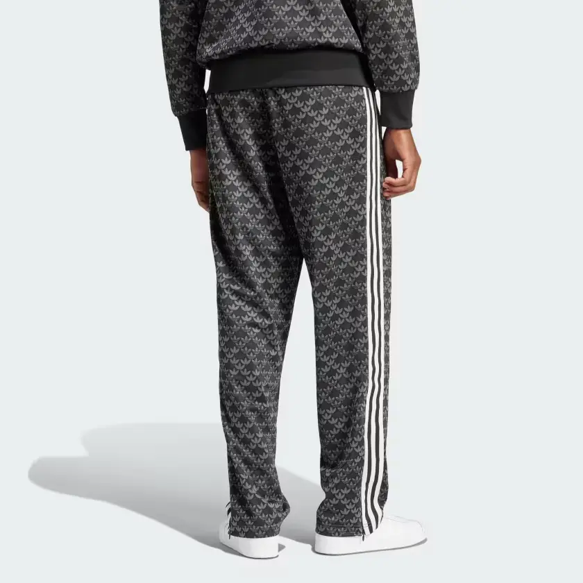Штаны мужские трикотажные Monogram черного цвета Adidas Originals, черный — фото 3