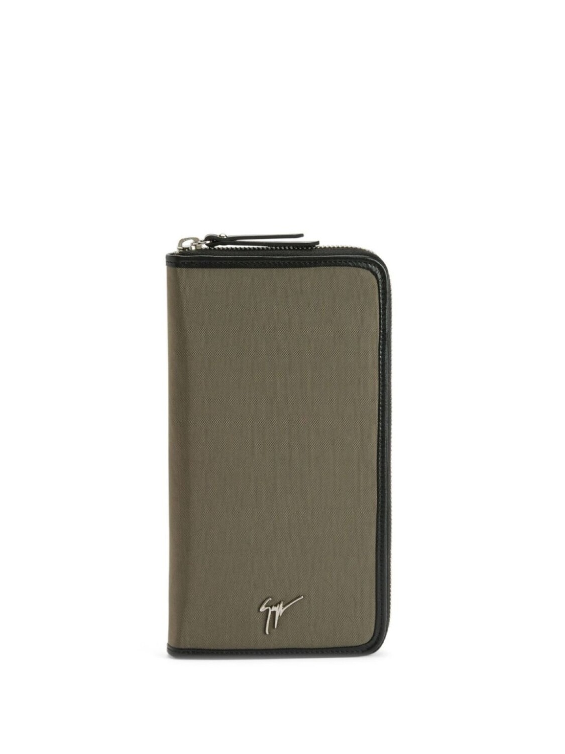 

Giuseppe Zanotti Samuel logo-plaque wallet, серый
