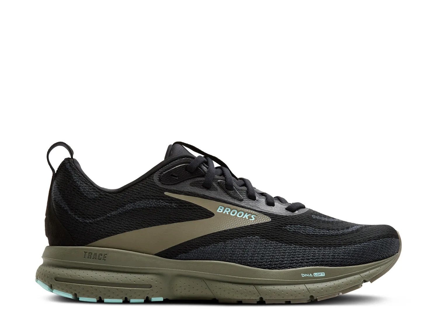 Мужские кроссовки Brooks Trace 4 для бега, черно-оливковые — фото 4