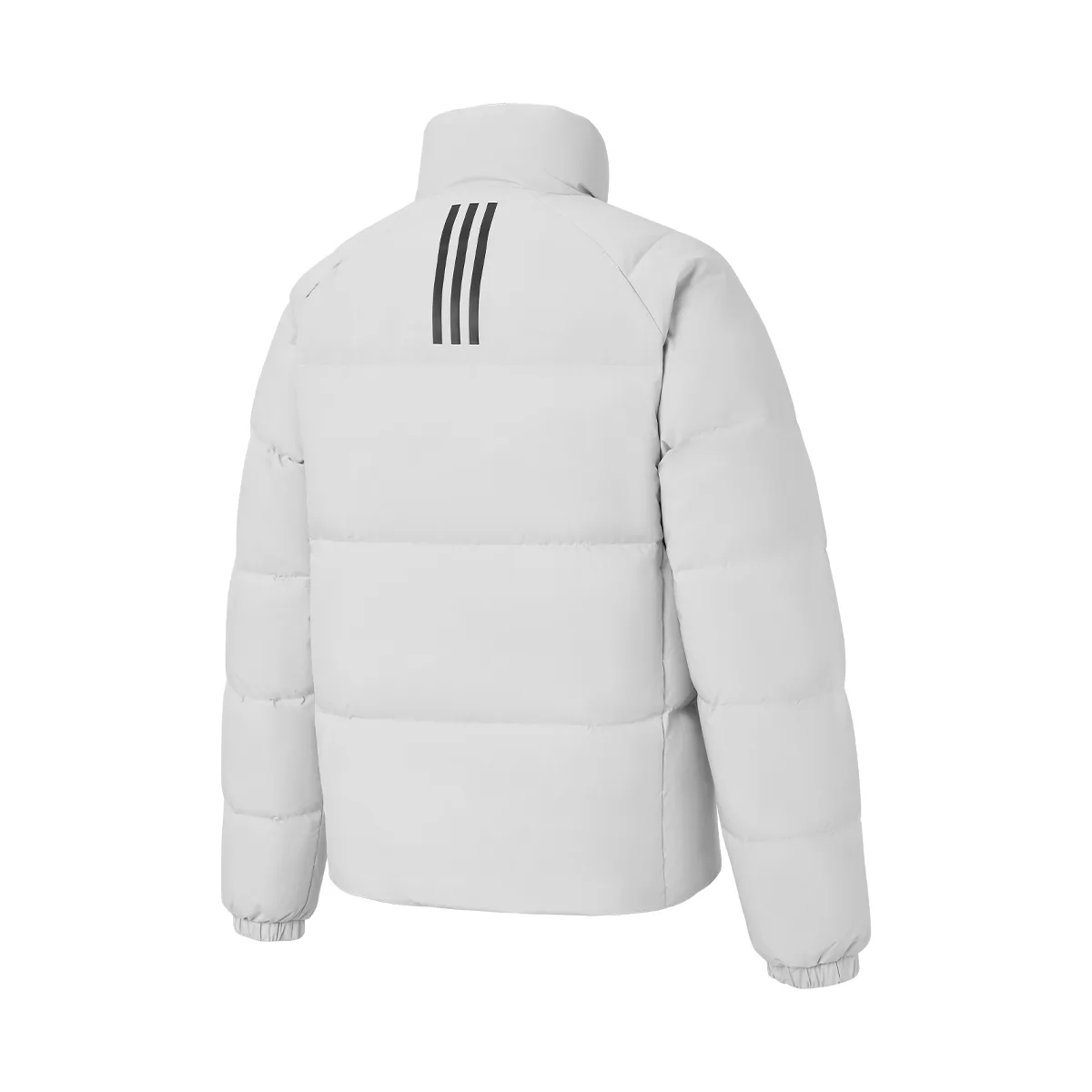 Adidas Пуховик унисекс однотонный светло-серый — фото 2