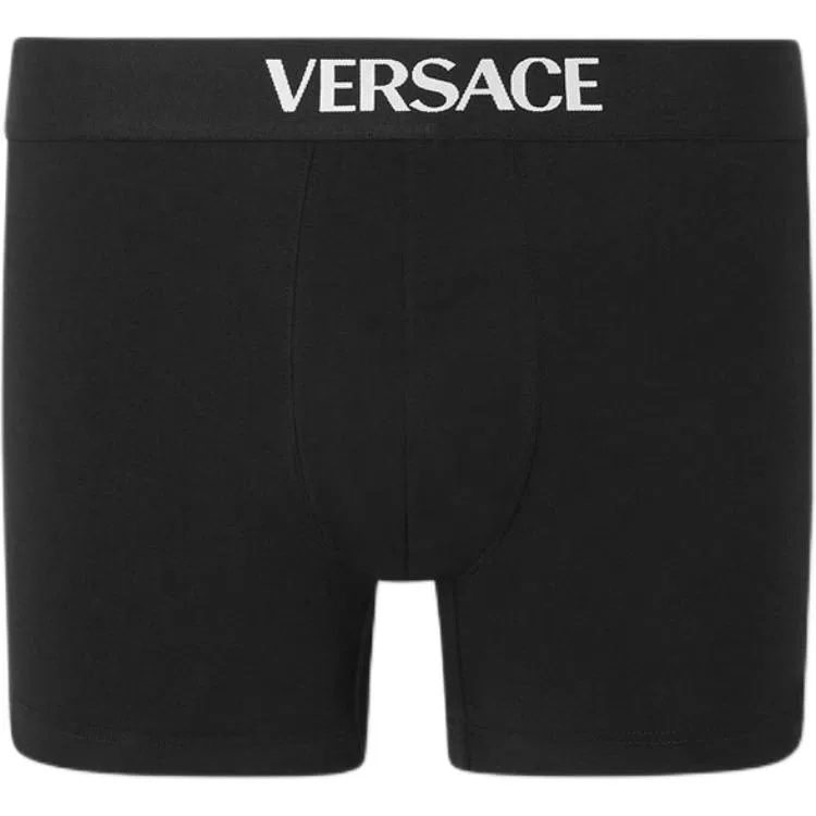 Боксеры Versace Logo Intarsia Three-Pack Black