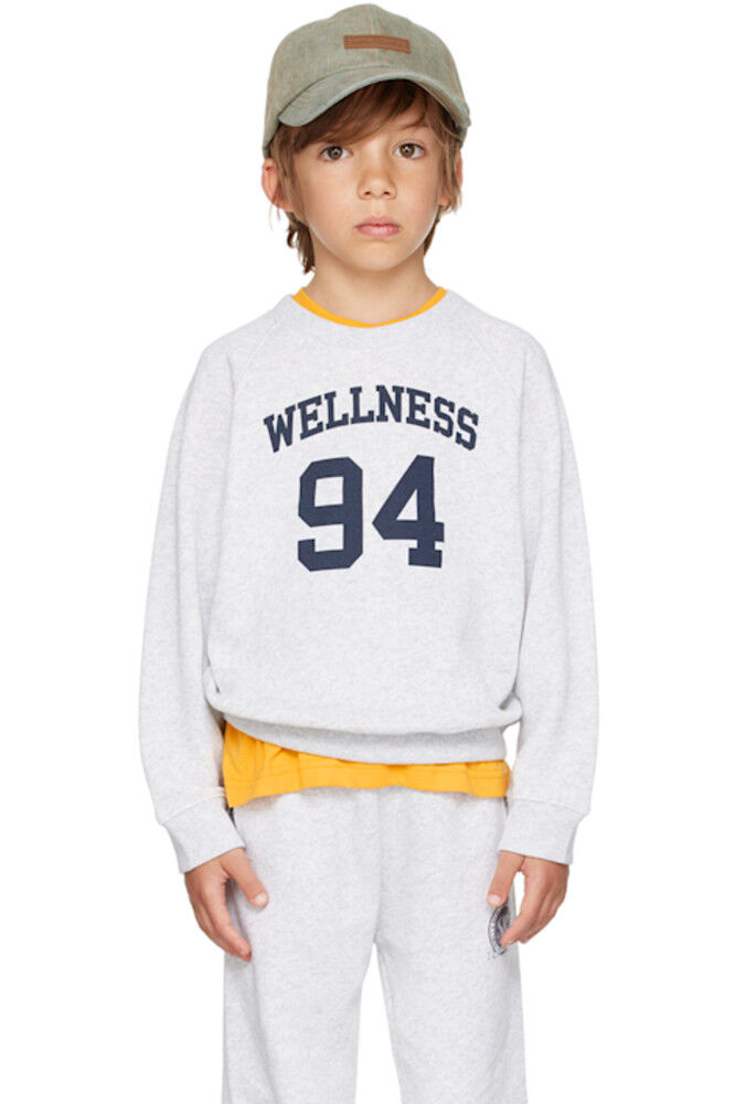 

Детская серая толстовка «Wellness 94» Sporty & Rich